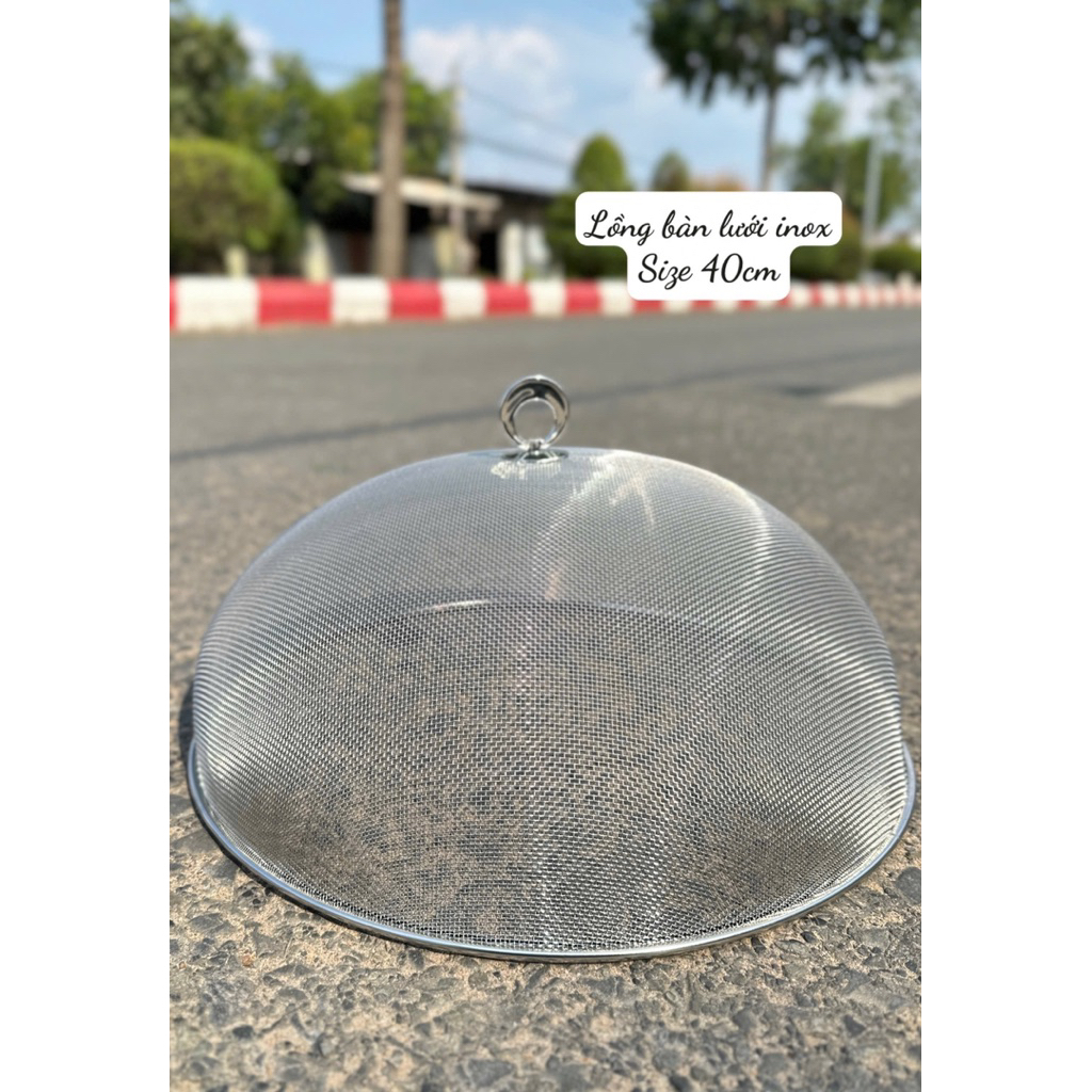 LỒNG BÀN LƯỚI INOX TRÒN 40CM