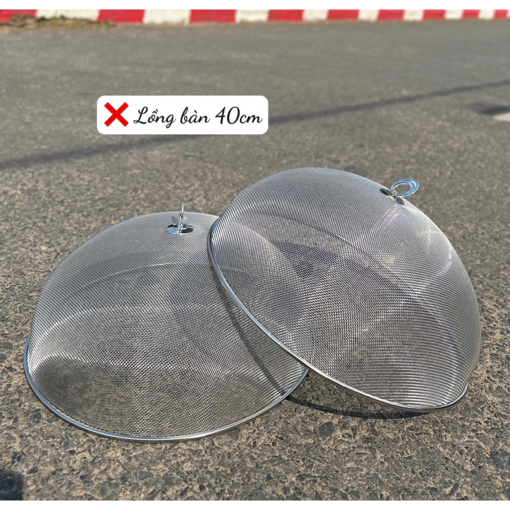 LỒNG BÀN LƯỚI INOX TRÒN 40CM