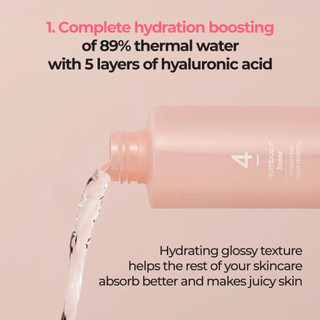 Toner numbuzin No.4 Hydrating Glow Mineral 200ml/Serum numbuzin No.4 Ceramide AHA Glazed Skin Prep