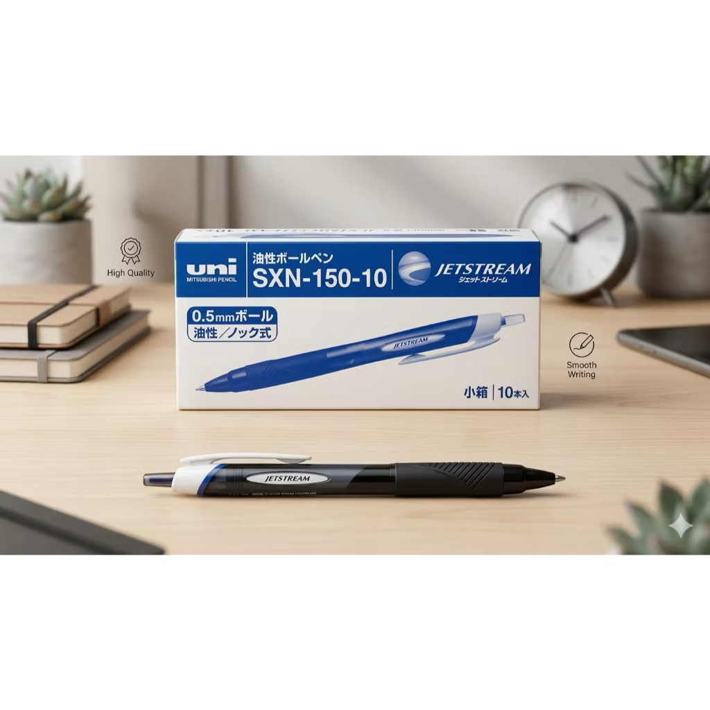 [ 2 CÂY ]  Bút bi ký tên UNI Jetstream SXN-150 1.0mm