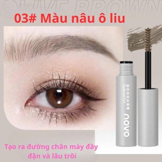 Mascara NOVO Chống Thấm Nước Không Phai Màu Trang Điểm Tự Nhiên Lâu Trôi