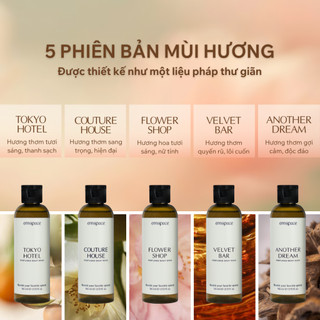 Set 5 sữa tắm hương nước hoa emspace 110ml làm sạch dịu nhẹ, dưỡng da phù hợp đem theo du lịch, đi tập