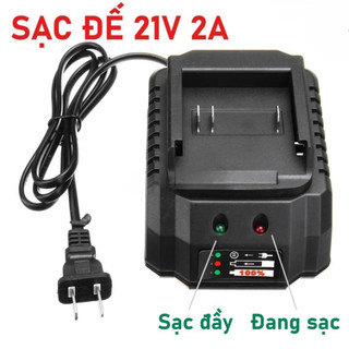 Sạc pin 21v - Sạc Cốc dùng cho máy khoan pin, máy siết bulong,qạt tích điện chân phổ thông 4cm