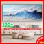 Tranh Trừu Tượng Nghệ Thuật Sóng Biển 3D Decor Phòng Khách, Phòng Làm Việc Không Gian Thư Giãn Treo Khách Sạn Sang Trọng