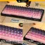 Keycap xuyên led sideprint Black Pink gradient nhựa pbt doubleshot dùng cho mạch xuôi