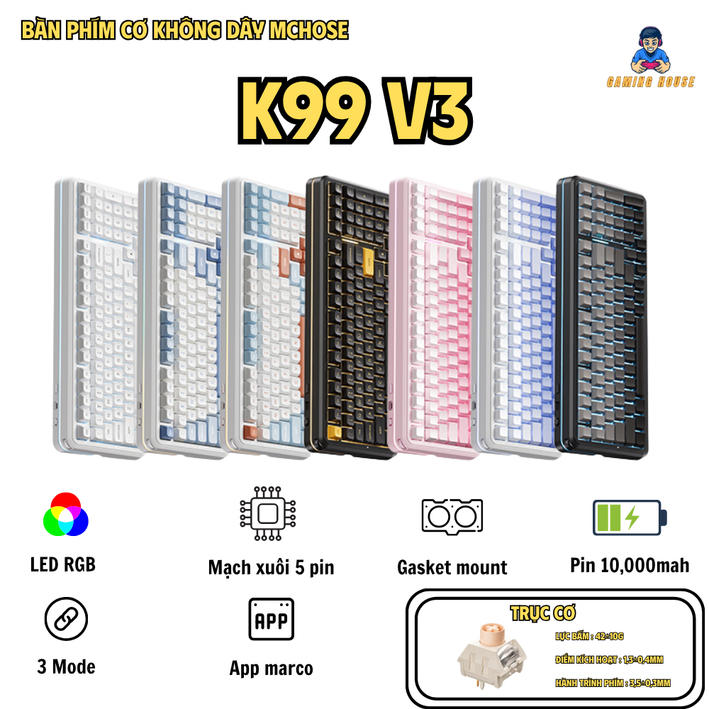 Bàn phím cơ Mchose K99 V3