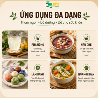 Bột Sắn Dây Ta Pha Uống Lạc Yên Foods - Hỗ Trợ Thanh Nhiệt Nguyên Chất Từ Củ Sắn Tự Nhiên Không Pha Trộn
