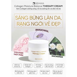 Kem Dưỡng Trắng SEHWA – Sáng Mịn Tăng Sinh Collagen Cấp Ẩm Chống Lão Hóa 50ml