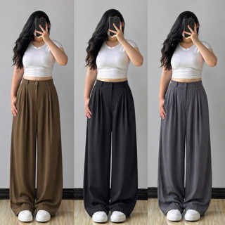 Quần Suông Dài Bigsize Nữ Quần Vải Đi Làm Đi Học Vải Mango Lạnh Cho Chubby 50-95kg Q552