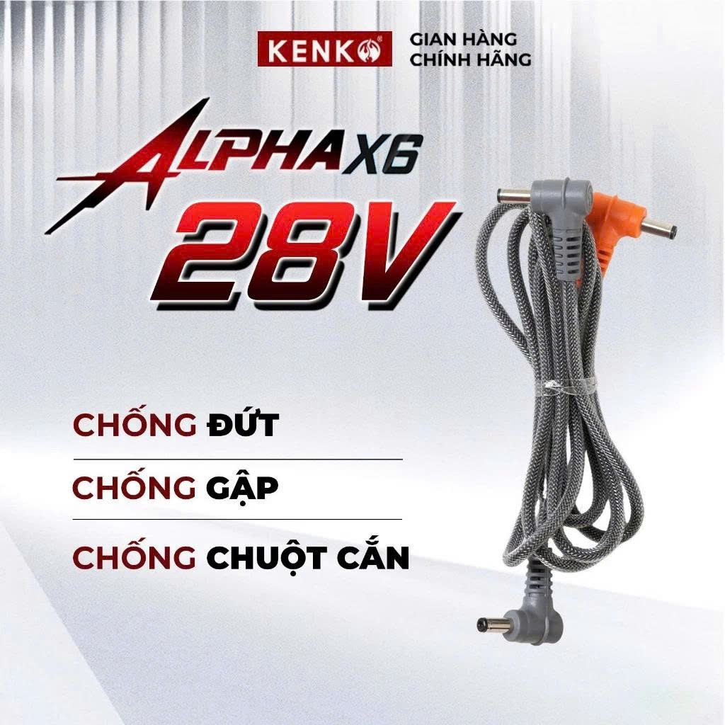 [KENKO STORE] Cáp nối 28V KENKO chính hãng bọc sợi PET. Chống đứt ngầm, chống gập.