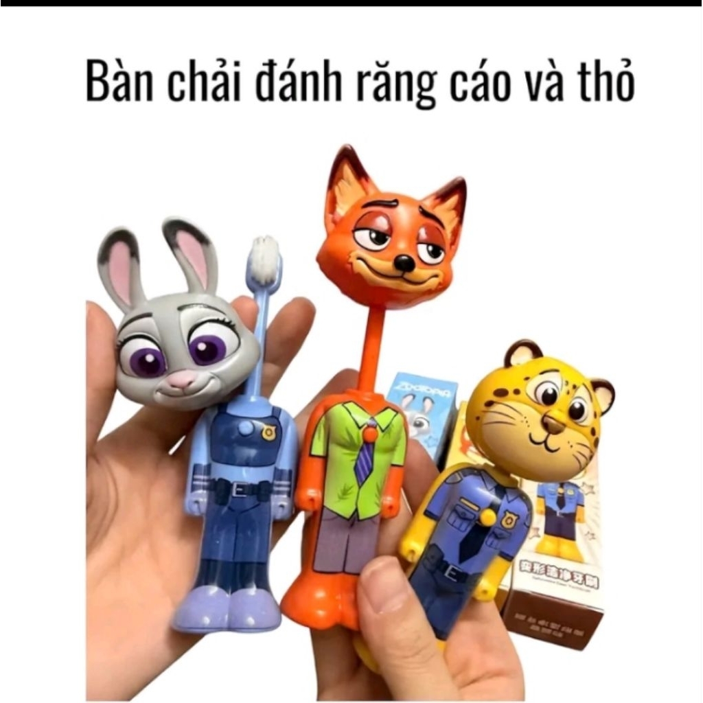 ĐÁNH RĂNG CHO BÉ HÌNH THỎ CÁO HỔ (tôi GIÚP VIỆC ĐÁNH RĂNG TRỞ LÊN THÚ VỊ)