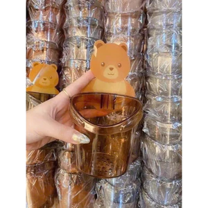 SET 2 CỐC GẤU ĐỰNG BÀN CHẢI DÁN TƯỜNG