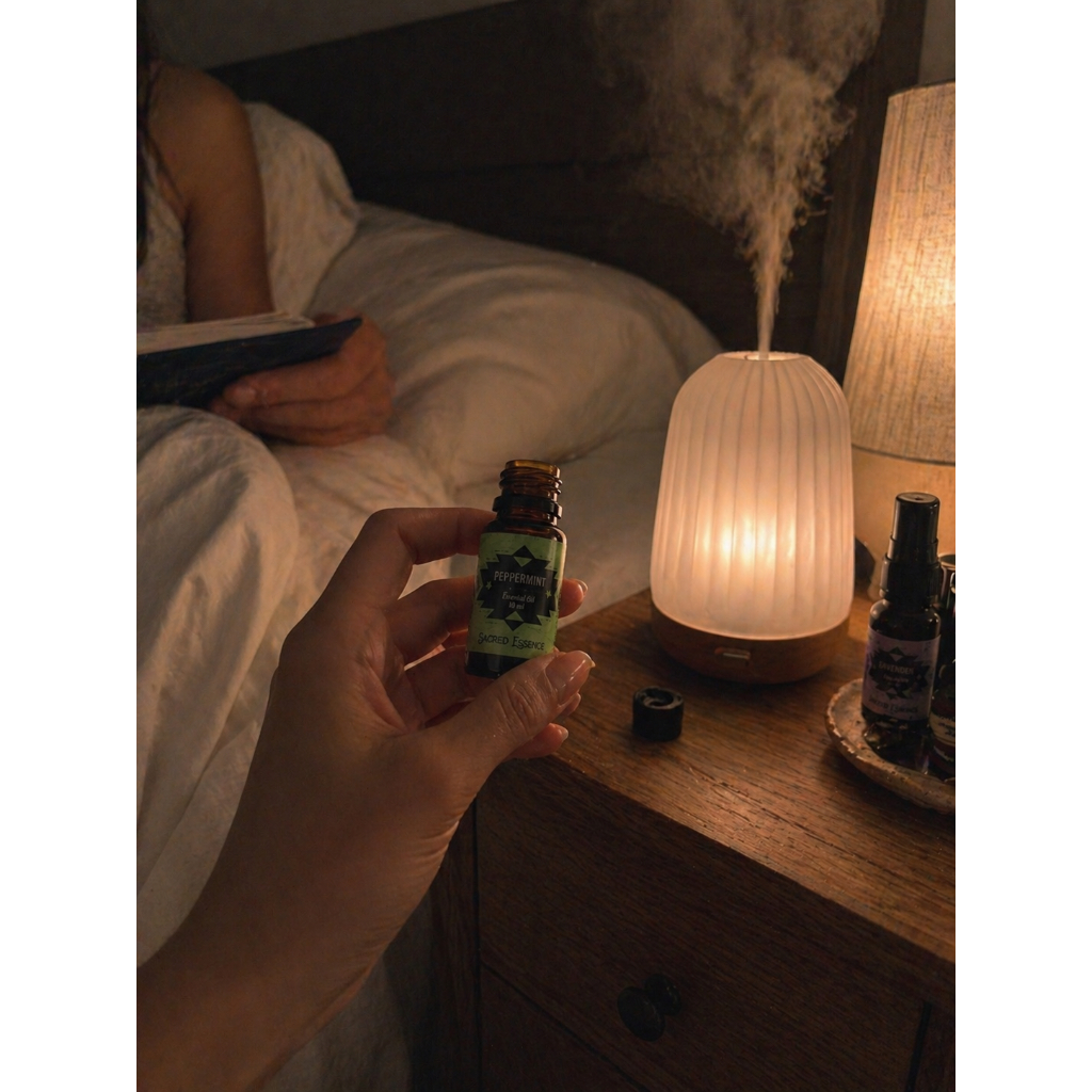 Tinh Dầu Bạc Hà Hữu Cơ Nguyên Chất USA | Khuếch Tán Sauna Thoa Da Giảm Đau Đầu | Peppermint Oil