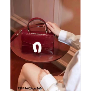 Túi xách thời trang da bóng đẹp cho nữ size 24cm