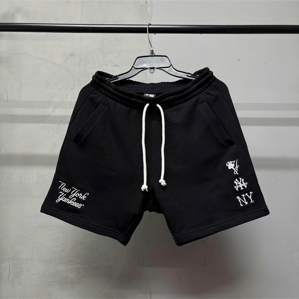 Quần Short New Era NY Yankee Multilogo Đen chính hãng - 13586188