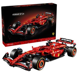 Đồ chơi lắp ráp chính hãng Đan Mạch TECHNIC 42207 - Ferrari SF-24 F1 Car, , kích thước siêu cỡ 61cm, khung ổn định + sơn