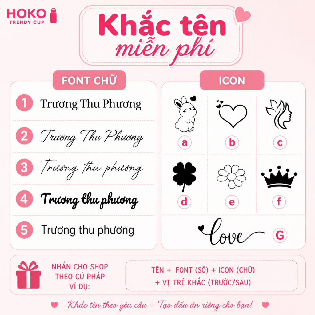 Bình giữ nhiệt Fun phủ gốm ống hút thủy tinh 700ml giữ nhiệt nóng lạnh miễn phí khắc tên