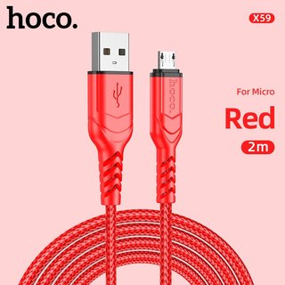 Cáp sạc dây dù siêu bền Hoco X59 cổng Micro-USB, dài 2M - Phụ Kiện Nhất Tín