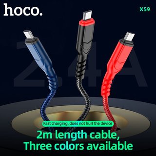 Cáp sạc dây dù siêu bền Hoco X59 cổng Micro-USB, dài 2M - Phụ Kiện Nhất Tín