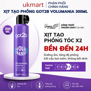 Xịt phồng tóc Got2b Volumizing Hairspray 300ml - Giữ độ phồng lên đến 24 giờ, không gây cứng tóc