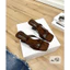 👢🩴👢Guốc quai da xinh gót loe