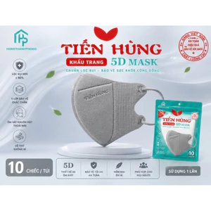 50 Cái Khẩu Trang 5D Tiến Hùng Cao Cấp | Form Hàn Quốc | Thoáng Khí Không Bí | Mask 5D Ôm Mặt