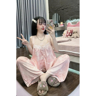 ĐỒ NGỦ LỤA LATIN ÁO DÂY