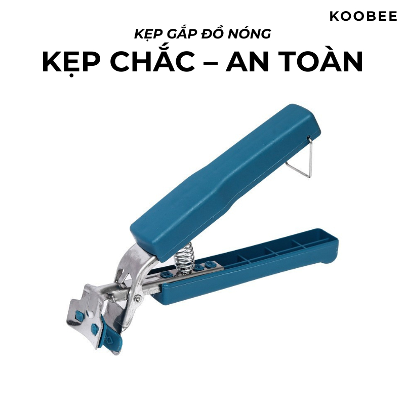 Kìm Gắp Bát Đĩa Nóng KOOBEE – Kẹp Gắp Nồi, Chảo, Đĩa Chống Nóng, Tay Cầm Chống Trượt An Toàn (PKB40)