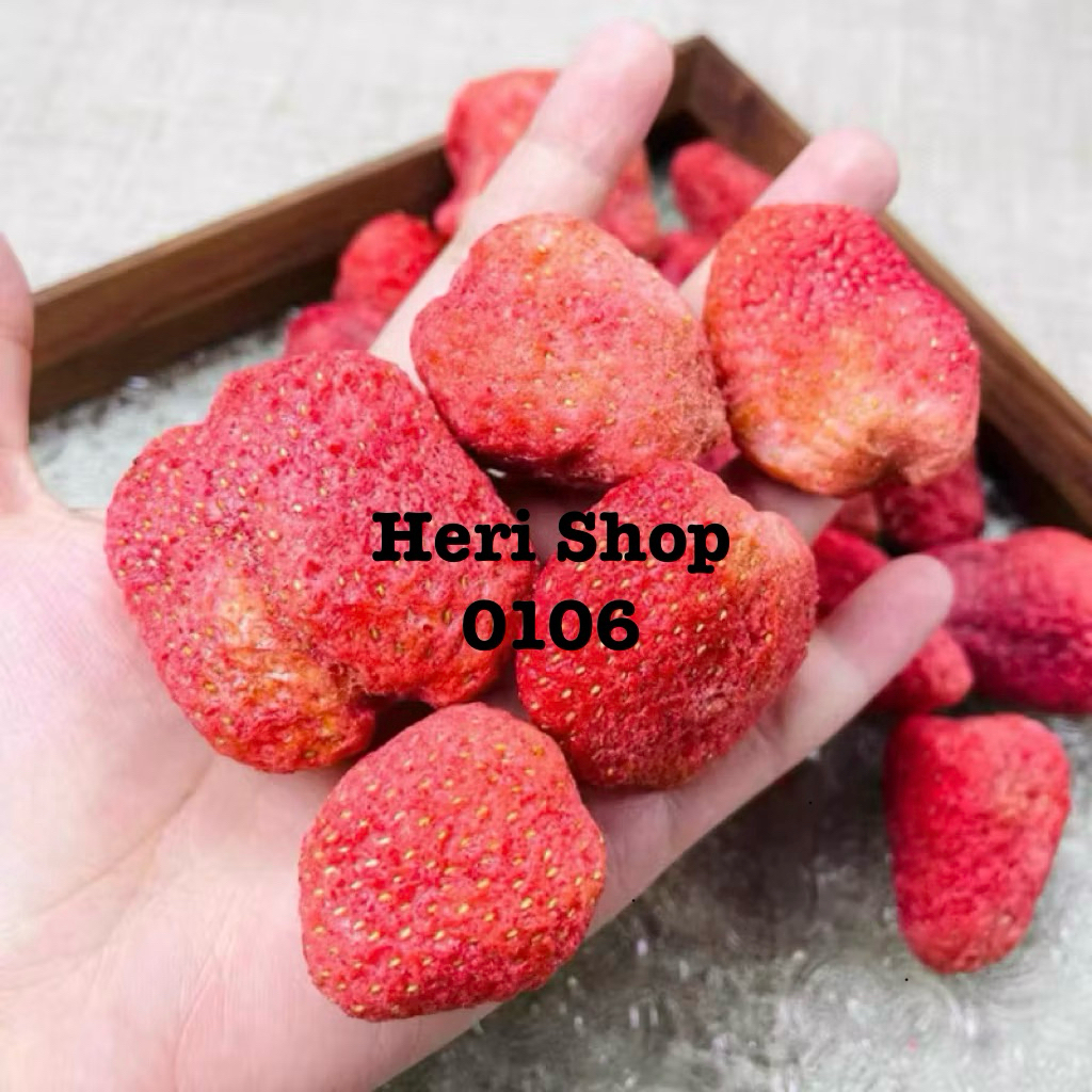 [ Hoả tốc ] 500g Dâu Tây Sấy Thăng Hoa Không Đường ( Có Video)