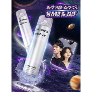 Gôm xịt tóc Butterfly Shadow 150ml 320ml 600ml Chính hãng, Gôm bạc giữ nếp tạo kiểu nam nữ GM01