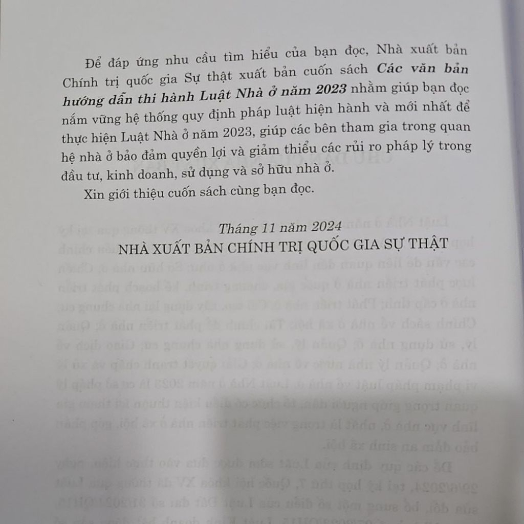 Sách - Combo luật nhà ở và Các văn bản Hướng dẫn thi hành luật nhà ở (NXB CTQGST)
