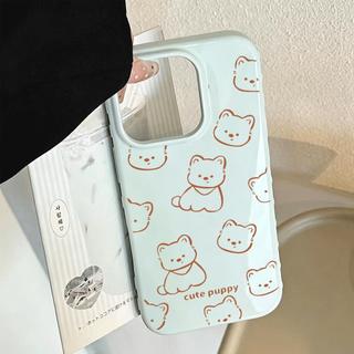 Dòng gấu trắng nhỏ tích hợp cho trường hợp iPhone 17pro 16/15/14/13 Jelly Case