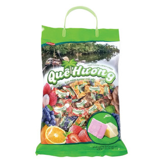 Kẹo mền trái cây thập cẩm Quê Hương túi 600g