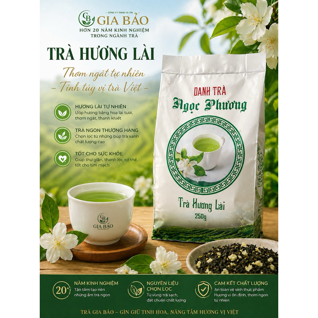 Trà Lài Túi 250g – Hương Thơm Tự Nhiên, Uống Hằng Ngày