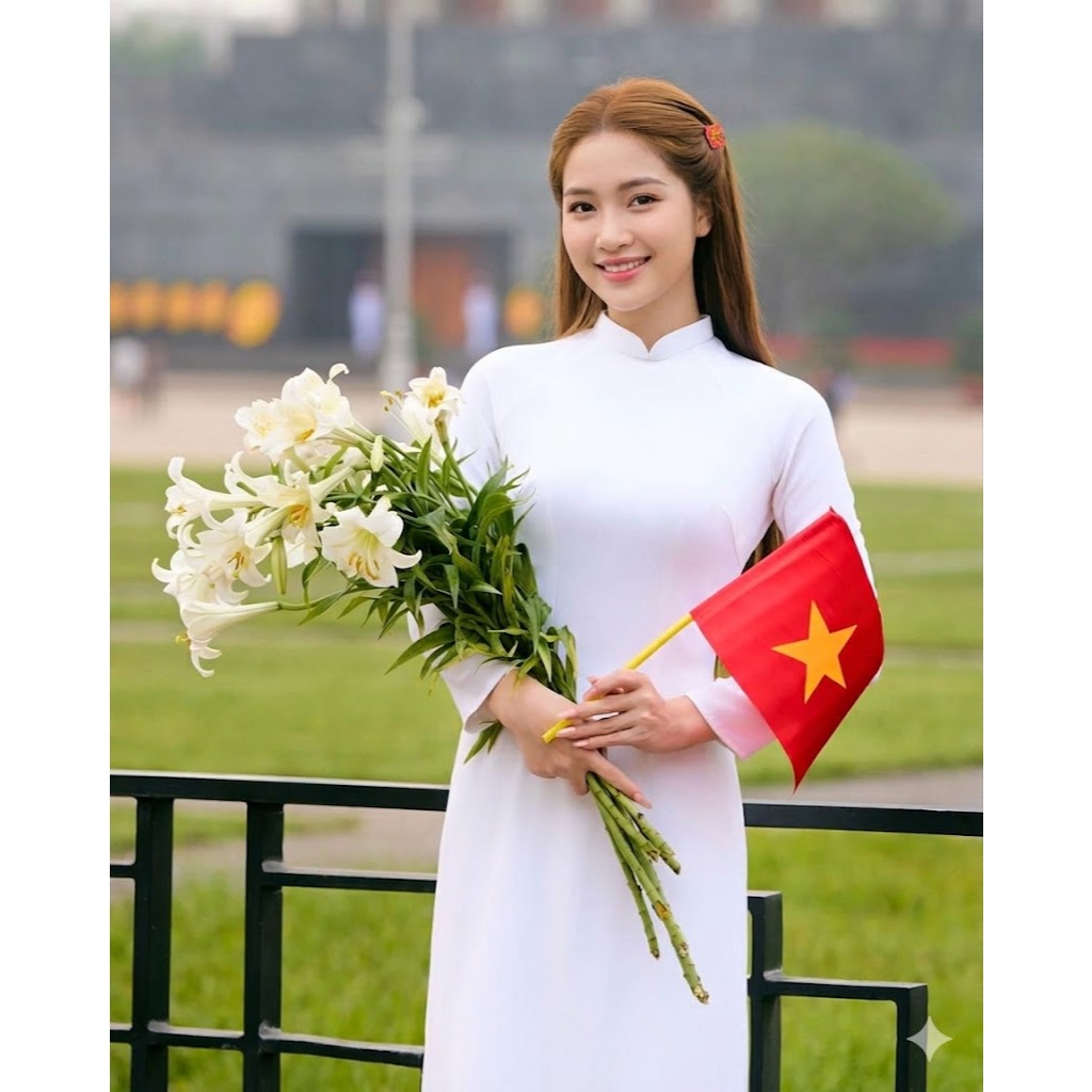 ÁO DÀI TRUYỀN THỐNG HỌC SINH LỤA MỸ MỀM MỊN KHÔNG NHĂN KHÔNG XÙ GIÁ CẢ HỌC SINH | BigBuy360 - bigbuy360.vn