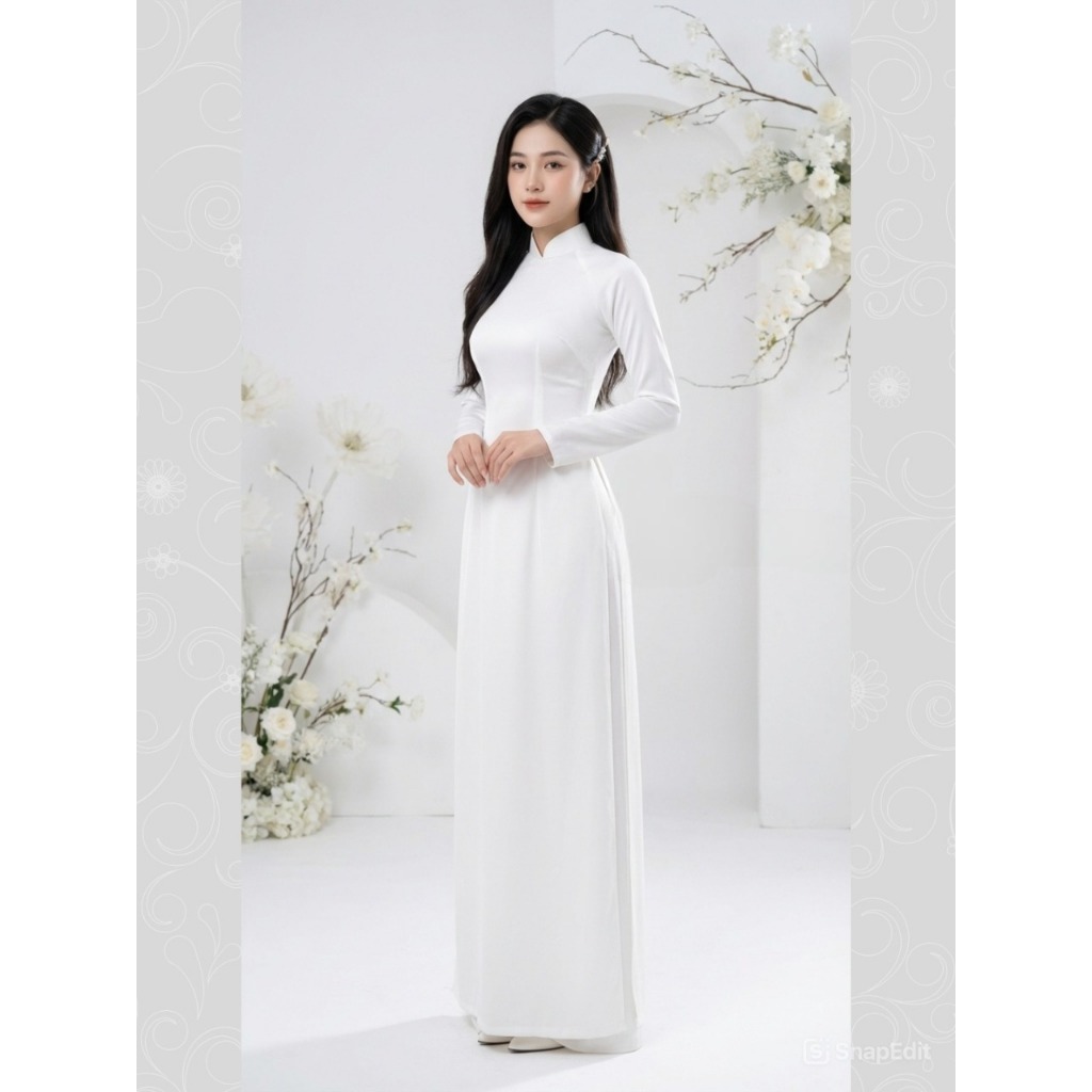 ÁO DÀI TRUYỀN THỐNG HỌC SINH LỤA MỸ MỀM MỊN KHÔNG NHĂN KHÔNG XÙ GIÁ CẢ HỌC SINH | BigBuy360 - bigbuy360.vn