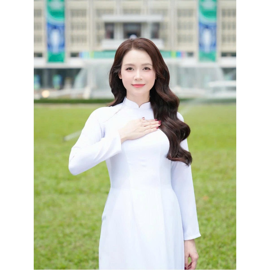 ÁO DÀI TRUYỀN THỐNG HỌC SINH LỤA MỸ MỀM MỊN KHÔNG NHĂN KHÔNG XÙ GIÁ CẢ HỌC SINH | BigBuy360 - bigbuy360.vn