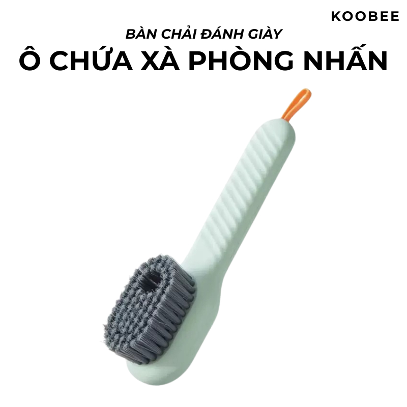Bàn Chải Đánh Giày Đa Năng Nhả Phun Nước Giặt – Lông Mềm Không Làm Hỏng Giày, Giặt Đồ Tiện Lợi, Có Móc Treo | 355