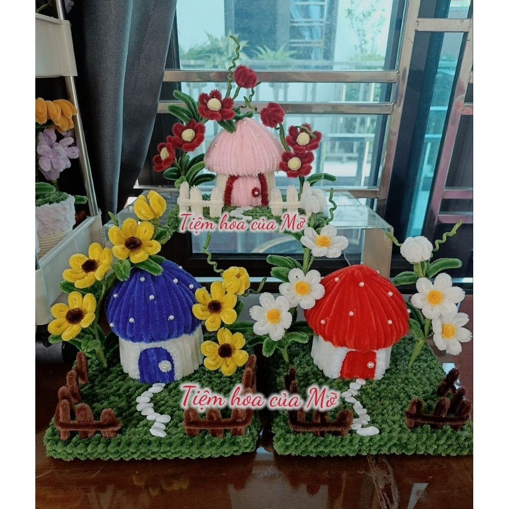 Chậu Hoa Kẽm Nhung Để Bàn , Quà Tặng Xinh Xắn,Kẽm Nhung Lọai 1