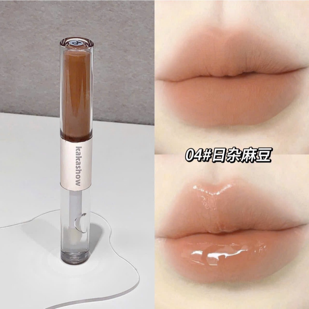 Kakashow Son môi hai đầu giúp lớp môi siêu căng bóng và mịn lì, giữ màu tốt tạo sự gợi cảm trên môi C588