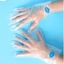Túi ủ chân nilon 100 cái kèm miếng dán cố định – Bao ủ kem dưỡng chân chống nước tiện lợi
