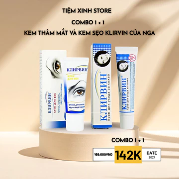 Kem Mắt Klirvin Nga 20g Kem Thâm Quầng Mắt Giảm Bọng Mắt Nhăn Mắt Chống Lão Hóa Tái Tạo Da Mắt