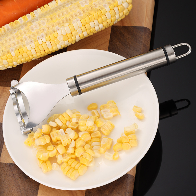 Công Cụ Tách Hạt Ngô Bằng Thép Không Gỉ, Tách Hạt Nhanh, Không Bị Văng Bẩn【Mua 2 tặng 1】