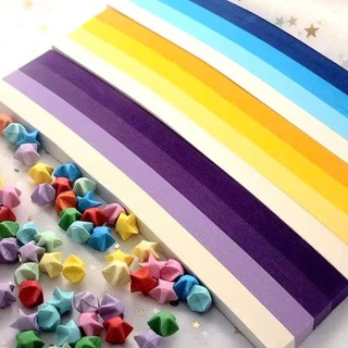 Giấy gấp sao 540 sợi/tông màu – Giấy xếp sao may mắn nhiều màu pastel – Giấy origami handmade làm sao trang trí DIY