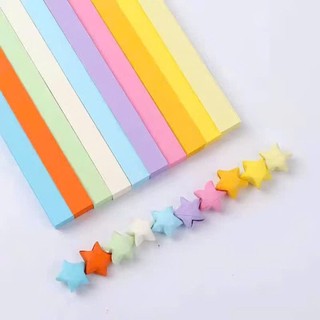 Giấy gấp sao 540 sợi/tông màu – Giấy xếp sao may mắn nhiều màu pastel – Giấy origami handmade làm sao trang trí DIY