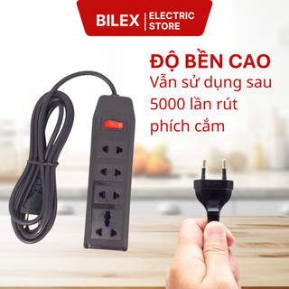 Ổ Cắm Điện Kéo Dài 4 Ổ Cắm Vinamax Dây Dài 5m, 3m Có Công Tắc Dây Dài Chống Cháy Nổ An Toàn