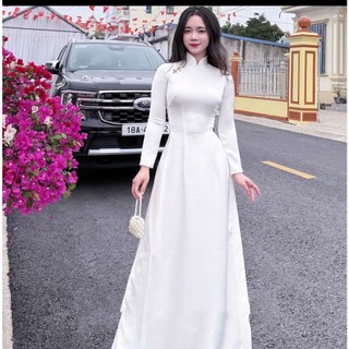 Áo Dài Truyền  Thống Lụa Thái  Họa Tiết Vân  Cực Sang Trọng,Áo Dài Truyền Thống Phù Hợp Dịp Lễ Tết-Áo Dài YUMI