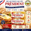 Bơ lạt Pháp Président 125g – ăn bánh mì béo mịn – butter làm bánh cao cấp chuẩn nhà hàng