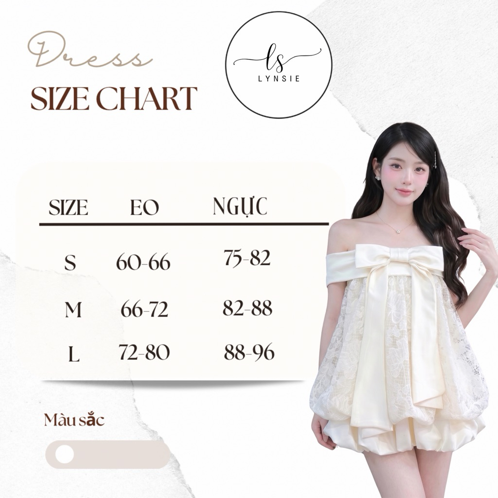 [Cindy Set] Set áo trễ vai kem ren thêu cao cấp phối nơ tafta mix cùng chân váy bí tafta kem