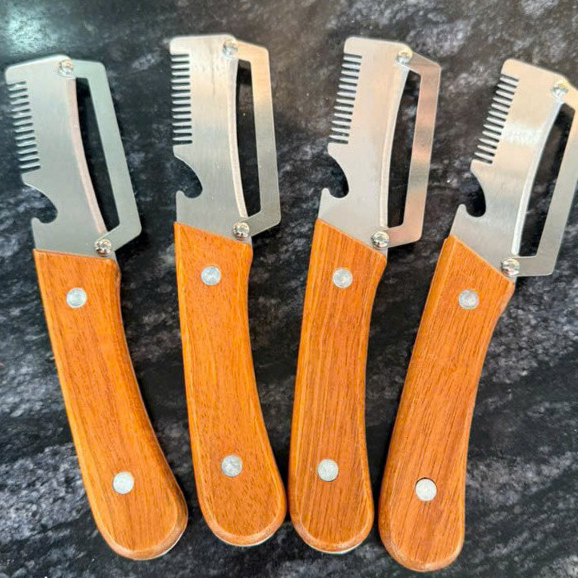 Dao Cắt Sợi Hành Dụng Cụ Tỉa Hành Đa Năng, Chẻ Sợi Rau Muống Bằng Thép Không Gỉ, Gọt Vỏ Tiện Lợi 02 ntt95
